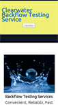 Mobile Screenshot of clearwaterbackflow.com