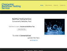 Tablet Screenshot of clearwaterbackflow.com